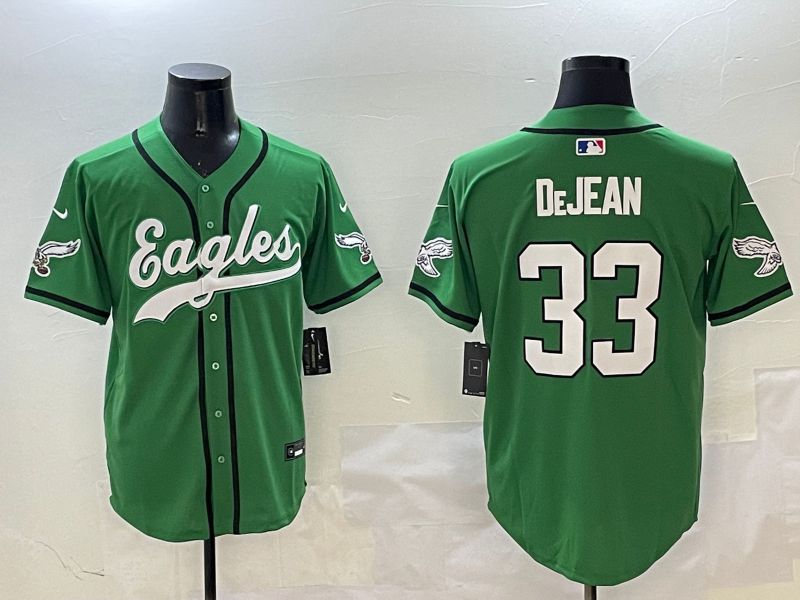 Men Philadelphia Eagles #33 Dejean Green three generations Jointly Name 2025 Nike Limited NFL Jersey style 17->->NFL Jersey